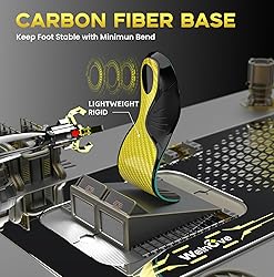 Welnove Carbon Fiber Sports Insoles with Arch