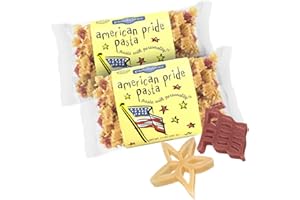 Pastabilities Fun Shaped Pasta for Kids - American Pride Pasta - Flag and Star Holiday Theme, Non-GMO Natural Wheat Pasta, All-Natural, Kosher Certified, Made in the USA, (2 Pack,14 Oz)