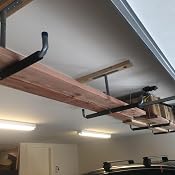 Storage above garage door