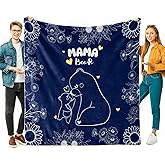 OINA Fluffy Warm 470 GSM Arctic Velvet Blanket – Cozy for Mom from Daughter or Son, Soft & Plush Throw for Relaxation and Comfort (Throw (50x60”), Mama Bear)