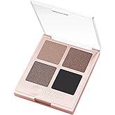 Mineral Fusion Eyeshadow Palette - Four Pressed Powder Shades in Matte, Satin, and Shimmer Finishes - Natural, Lightweight Vegan Eye Makeup - (Rock Show)