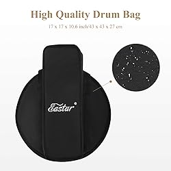 Eastar Snare Drum Set with Drum Sticks, Stand, Mute