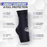 Lexniush Ankle Support 2 Pack for Sprained Ankle Plantar Fasciitis Relief view 3