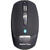 Optimal Shop Bluetooth V3.0 mouse 1600 DPI for Tablet PC for Intelligent mobile phone for android for windows Bluetooth wireless mouse Black
