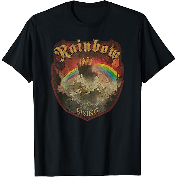 Amazon.com: Rainbow Ritchie Blackmore's Rainbow Mens Black Short
