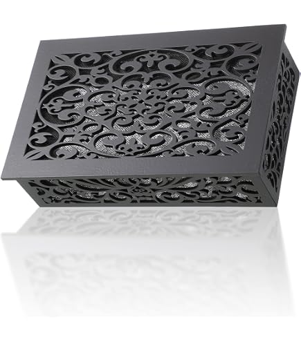 Rattan Design Doorbell Chime Cover Box – Decorative Cover For Wall-Mounted Doorbells (White)