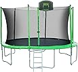 Merax 14-Feet Round Trampoline with Safety Enclosure, Basketball Hoop and Ladder