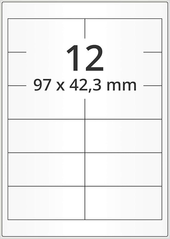 Labelident Versandlabel 210x148 Mm - 1000 Selbstklebende Etiketten Auf A5 Bögen
