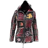 Shopoholic Fashion Women Pointy Hooded Om Gothic Style Stonewashed Razor Cut Zip Up Hoodie