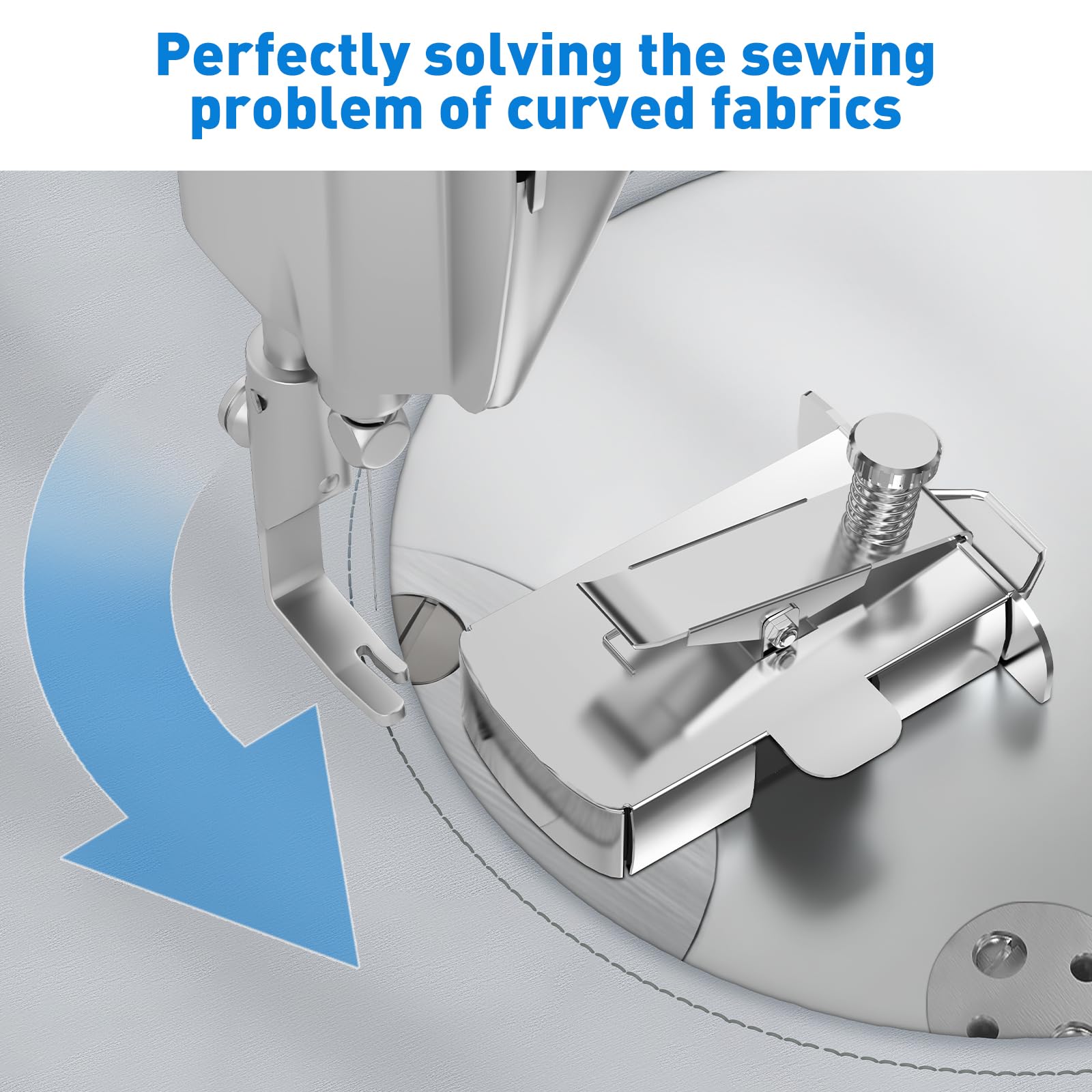 Armilem Magnetic Seam Guide for Sewing Machine, Multifucntional Clip-On Hem Guide - Universal Sewing & Quilting Supplies Accessories Tools
