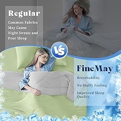 FineMay Cooling Comforter Twin Size, Double-Sided