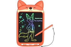 CHAFEGY 10 Inch LCD Writing Tablet, Doodle Board Toy, Cute Fox Drawing Pad for Kids Ages 3-8 - Educational Gift for Christmas