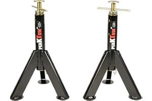 PEAKTOW PTJ0622 Telescopic Trailer RV Camper Stabilizer Jack 6000 Lbs Load Capacity 2PK