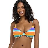 Body Glove Womens Solo Underwire D, Dd, E, F Cup Bikini Top Swimsuit with Adjustable 2-Way Back Detail
