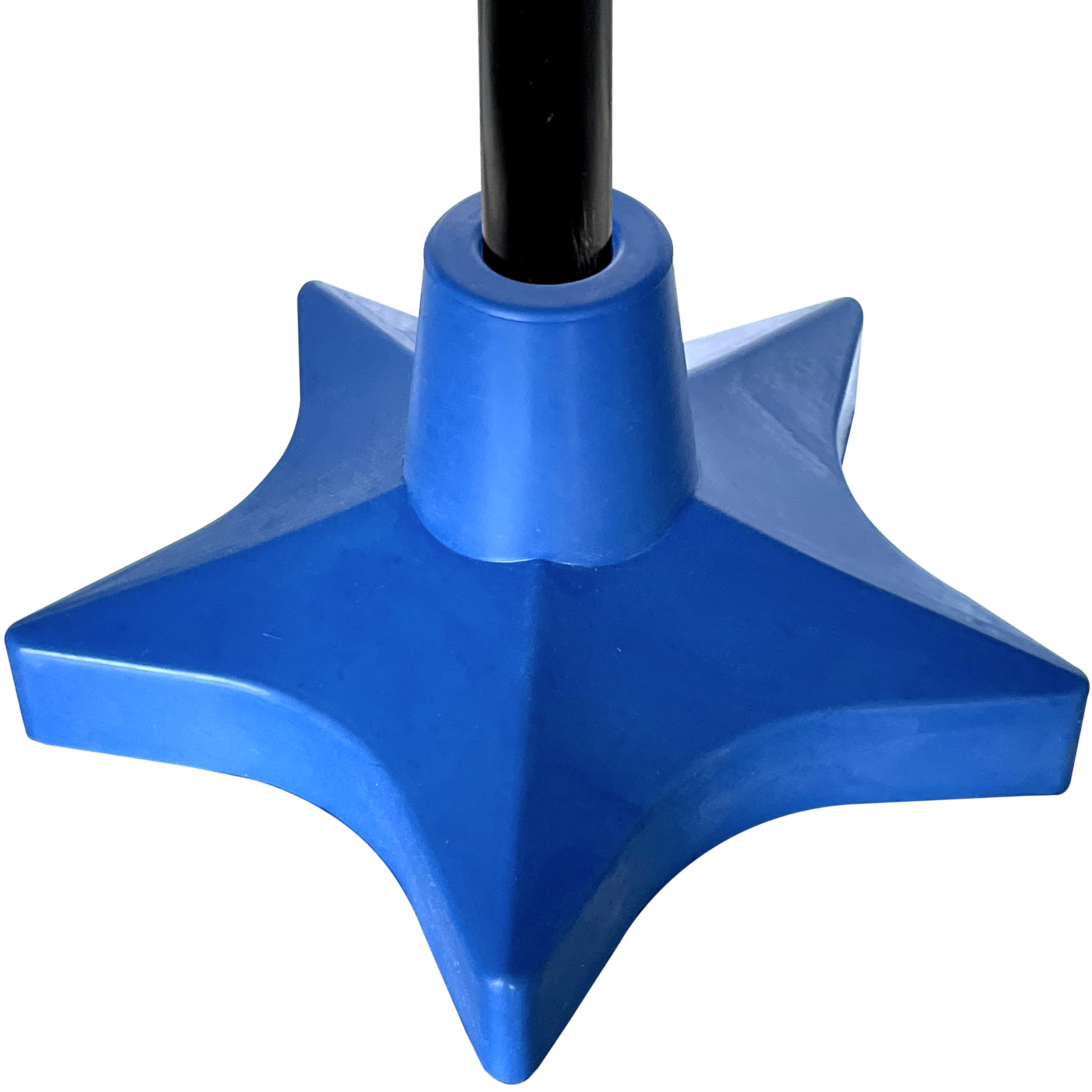 Superstar Self Standing Cane Tip has Non-Slip Heavy Duty Rubber Base to Prevent Slip, Cane Tips 3/4 inch Heavy Duty Replacement, 6-Inch Star Design for Superior Traction & Balance for Seniors (Blue)