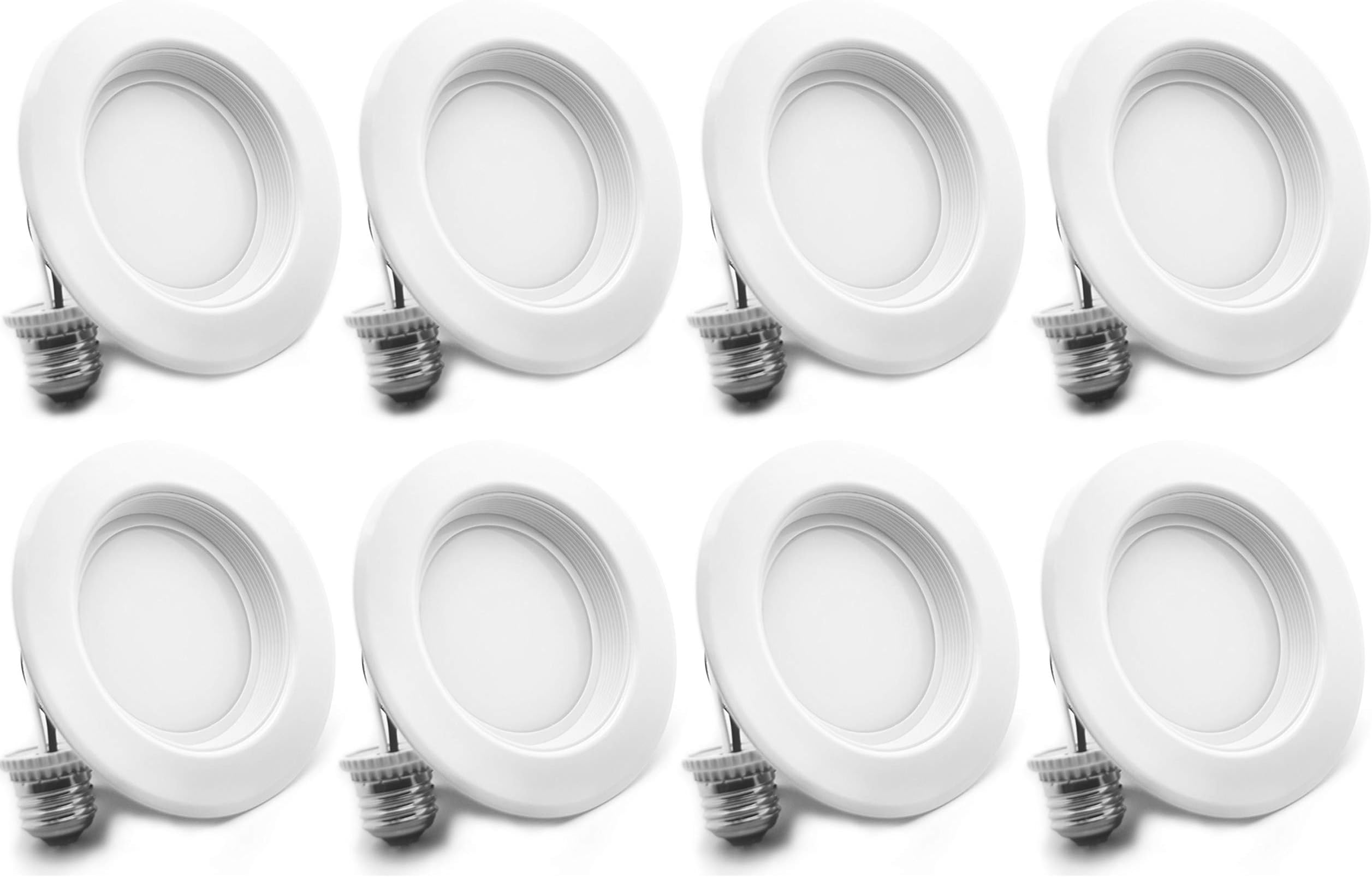 Bioluz LED 4” LED Retrofit Recessed Light 65W Equivalent (Using 10W) 700 Lumen, 90 CRI, Dimmable, UL-Listed CEC JA8 Title 24 Compliant