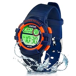 Edillas Kids Watches Digital Girls Boys,7 Colors