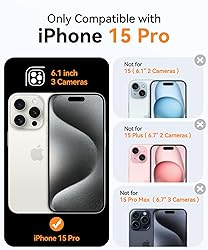 CANSHN Magnetic Compatible with iPhone 15 Pro