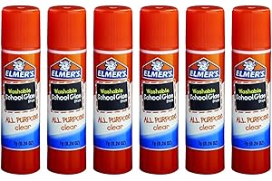 SANDHILL TOOLS Elmers All Purpose Washable 7 Grams Clear School Glue Sticks (6 Pack)