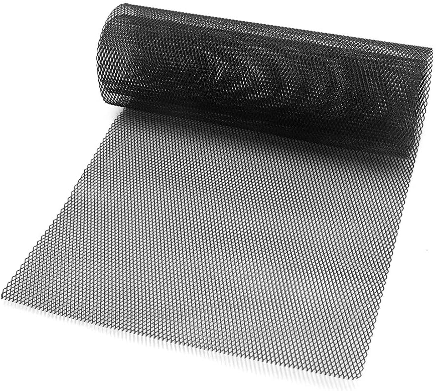 PoeHXtyy Aluminum Alloy Car Grille Mesh 40 x 13inches Car Grille Mesh Sheet Rhombic Grill Mesh Hole