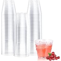 JOLLY CHEF 100 Pack Small Plastic Shot Glasses-1 oz Disposable Cups-1 Ounce Tasting Cups-Party Cups Ideal for Whiskey, Wine T