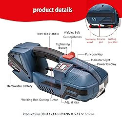 Electric Strapping Tool, 3200N Battery-Powered