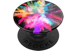 PopSockets: Phone Grip with Expanding Kickstand, Pop Socket for Phone - Color Burst Gloss