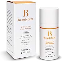 BeautyStat Universal C Skin Refiner - Serum for Face, 20% Pure L-Ascorbic Acid (Vitamin C) (30ml / 1.0 oz)