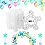 Balloon Clips(120 pcs), Tinabless Balloon Connectors for Decor Balloon Arch, Balloon Column Stand and Balloon Flowers