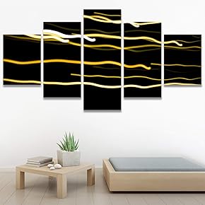 SIGNWIN 5 Panel Canvas Wall Art Modern Art...