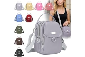 Crossbody Bags for Women, Small Multiple Pockets Shoulder Phone Bags Mini Cell Phone Wallet Purses for Travel Shopping Work