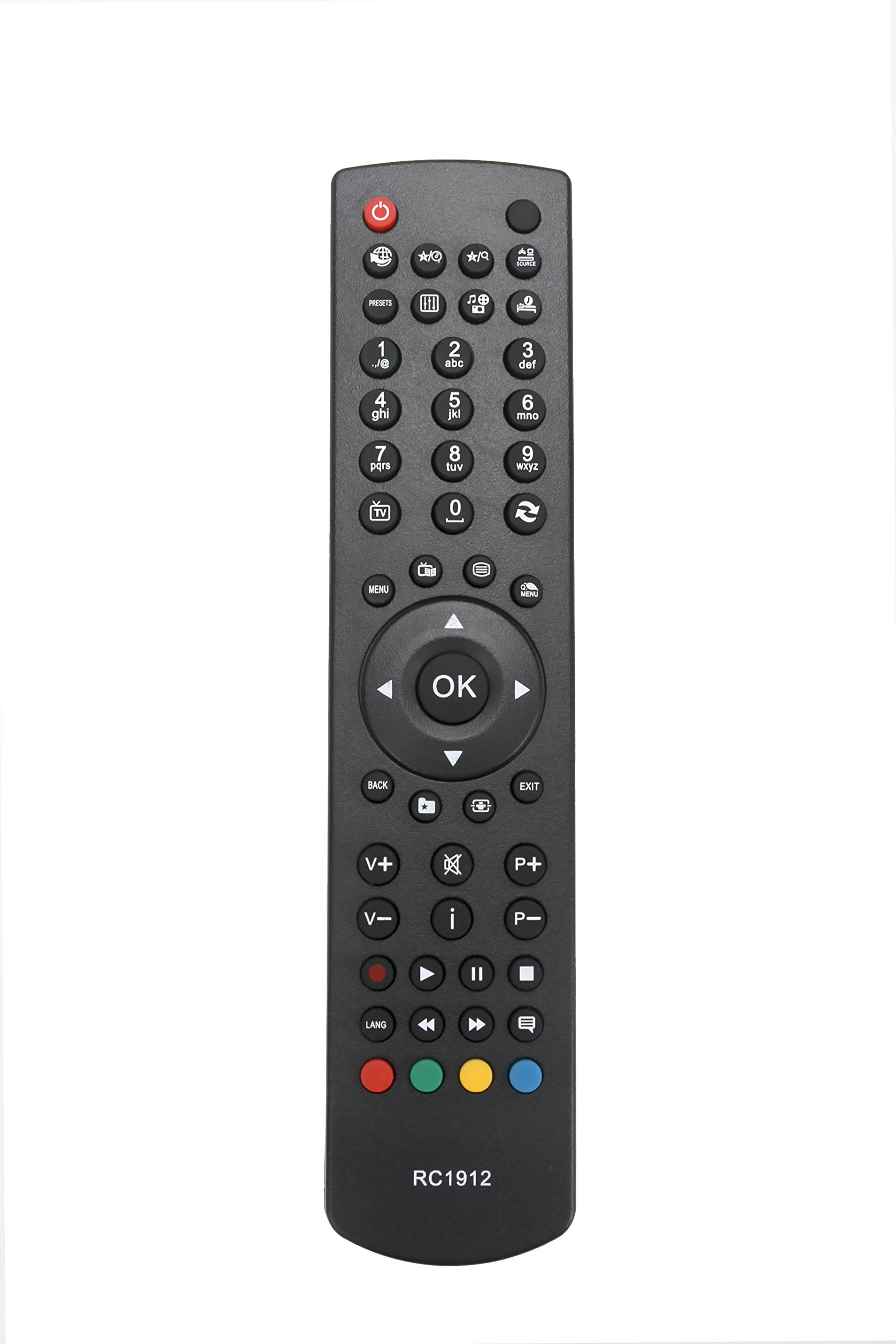 VINABTY RC-1912 Remote Control apply for Polaroid JVC Hitachi Digihome TELEFUNKEN Celcus Bush JMB Vestel TVs 40LED6004 32LED5003 32LED5005 22LED5006D