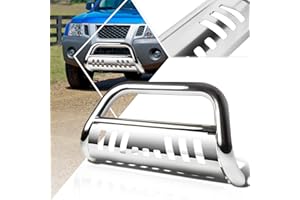 PM PERFORMOTOR 3" Chrome Stainless Steel Bull Bar,Front Bumper Push Bar Grille Guard Compatible with 05-16 Nissan,Frontier/Pathfinder