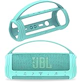 JCHPINE Silicone Cover Case for JBL Flip 6 Portable Bluetooth Speaker, Protective Carrying Holder for JBL Flip 6 Speaker Accessories (Teal Case)
