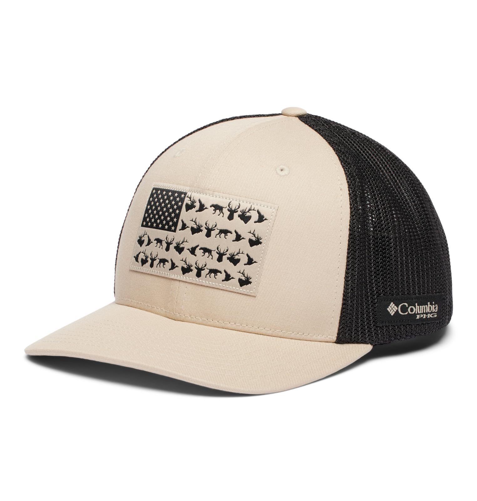 Columbia Unisex PHG Game Flag Mesh Ball Cap, Fossil, Small/Medium Image