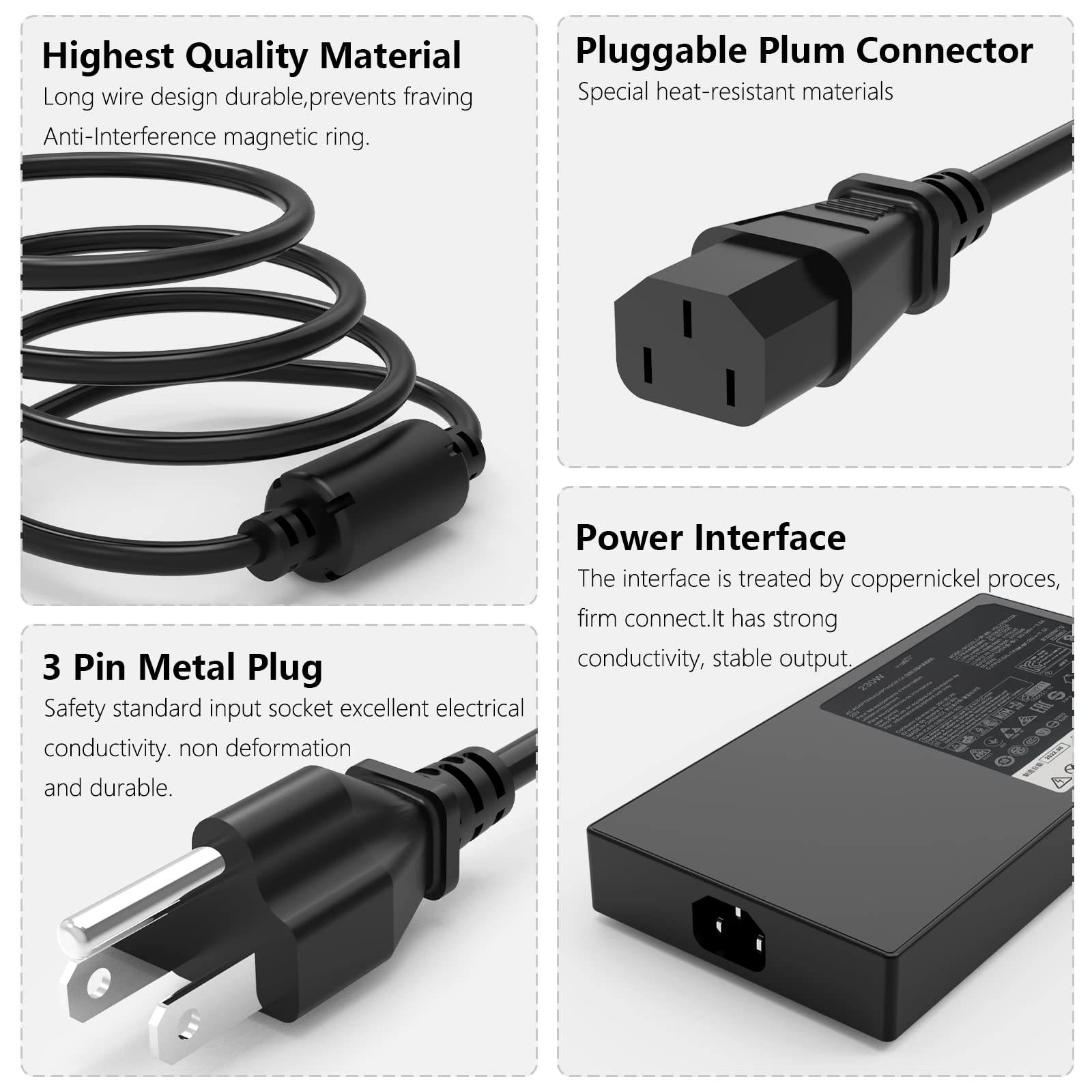 230W Charger for Original Lenovo Legion 5 7 Thinkpad Laptop Power Adapter Supply