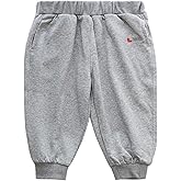 Tenna Teki Toddler Boy Sweatpants Pull On Jogger Pants Soft Cotton Solid Color Casual School Preppy Clothes