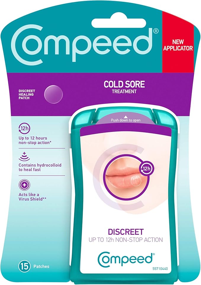 Compeed Cold Sore Patch, 30 Patches (2 Packs of 15 Patches) Amazon.co