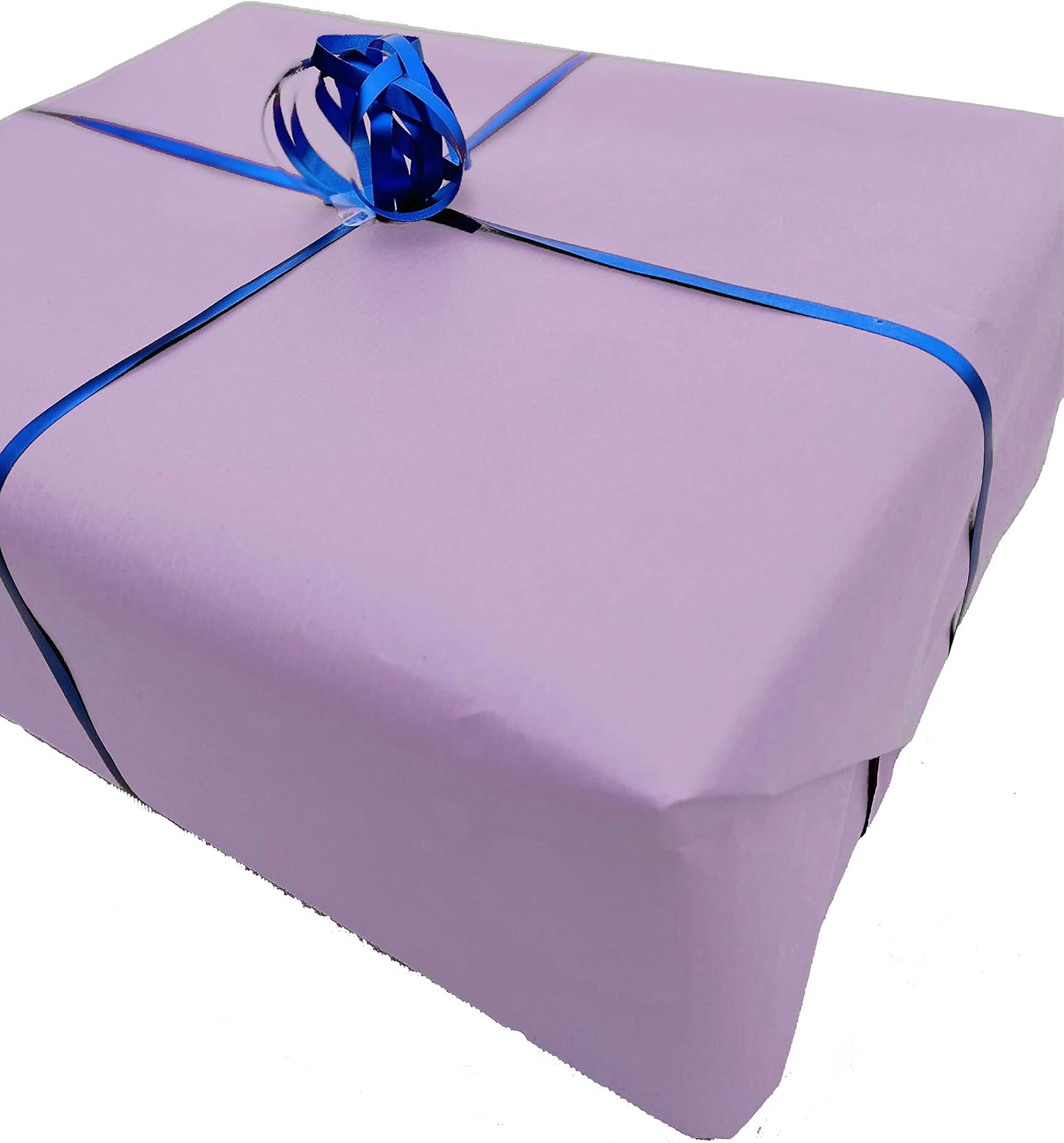 Kraft Wrapping Paper Roll 100% Recycled and Recyclable Gift Wrap (Lilac 3m), 1 roll (Pack of 1) - Image 3