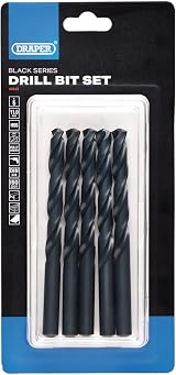 Draper 5pcs Black HSS Drill Bit 11.0mm x 142mm 08843 for Metal Wood Plastic view 2