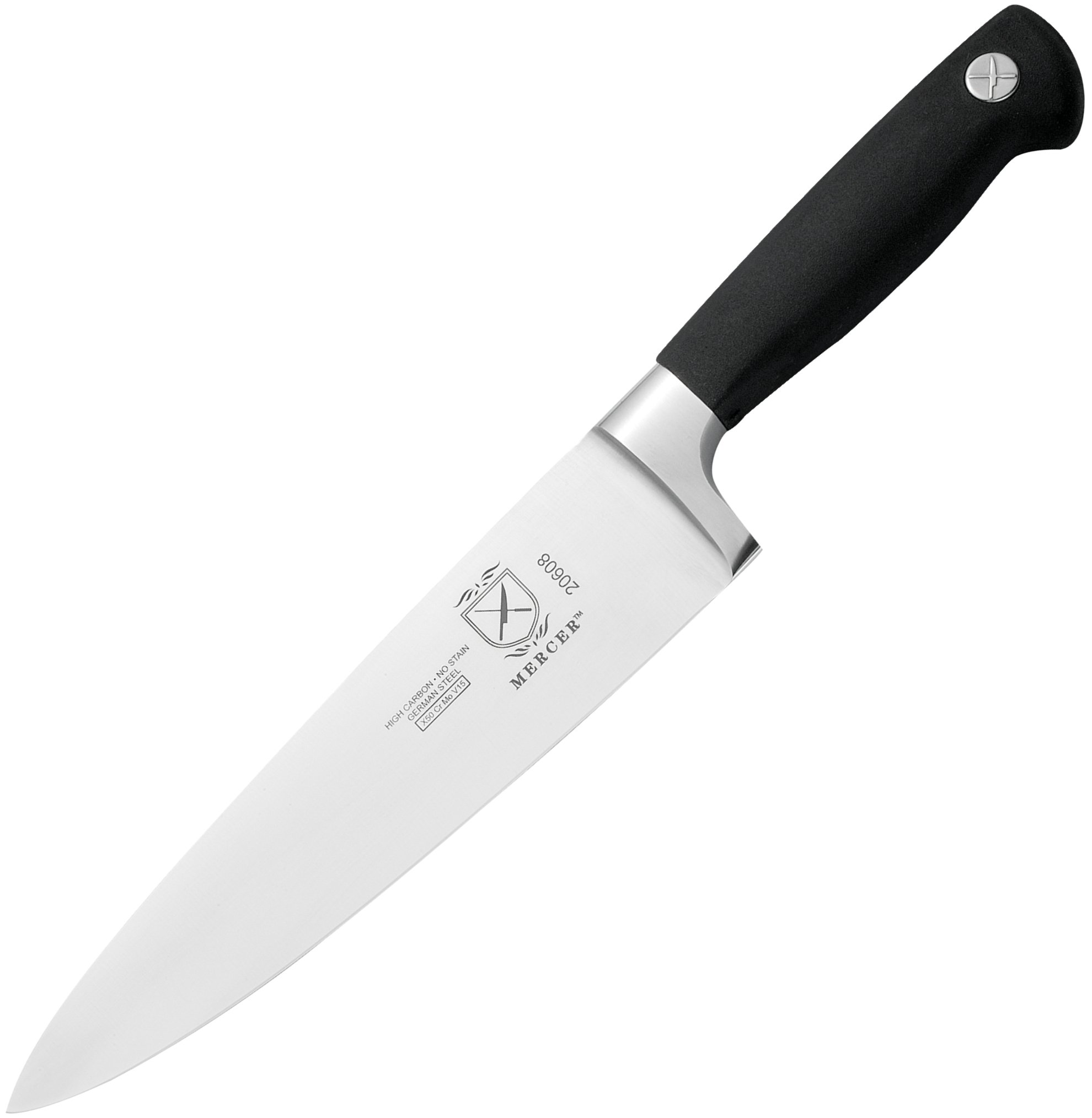 Mercer Culinary Genesis 8-Inch Forged Chef's Knife, Wood, Black — image 1