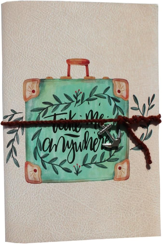 GOONJ CREATIONS Handmade Travel Take Me Anywhere Print Paper, 20.32x13.97cm (Brown)