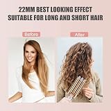 DazSpirit 3 Barrel Hair Wavers 22 mm Ceramic Tourmaline Curler with 2 Heat view 4
