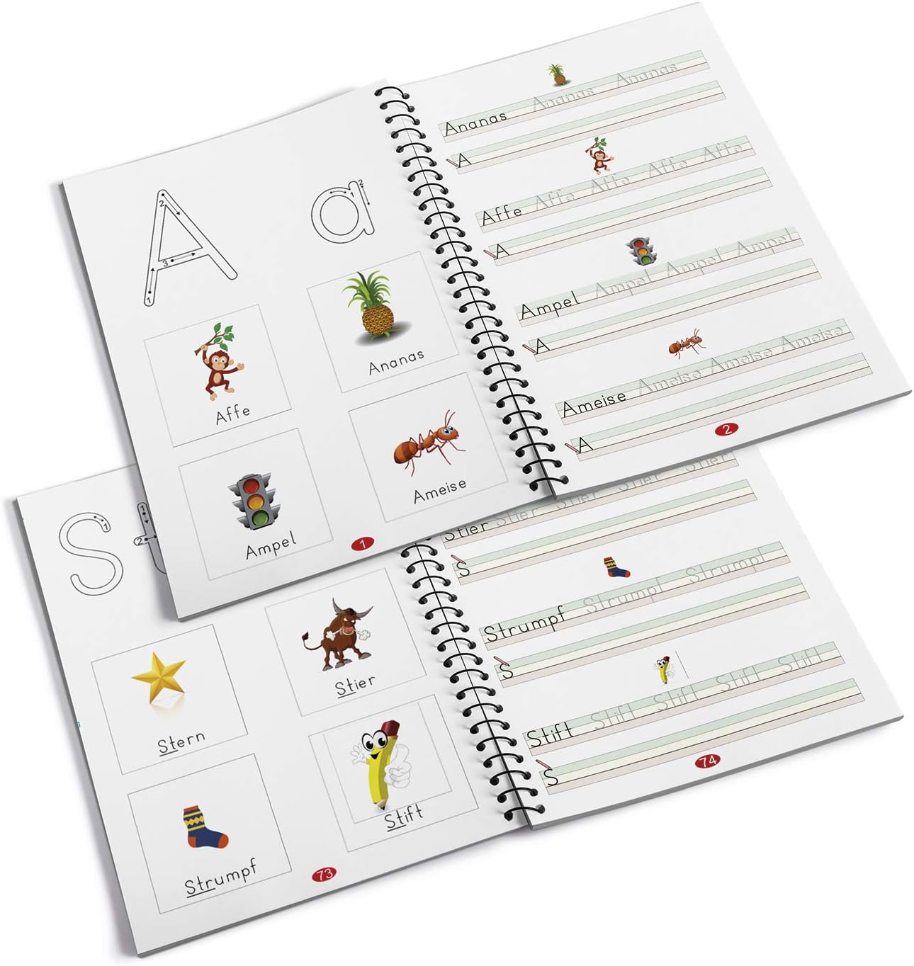 Schreiblernheft Fur Abc Schutzen Mit Vorgepragten Buchstaben Zum Erlernen Der Schreibschrift In Der Vereinfachten Ausgangsschrift Deutsch Va Schreibathlet Lehrmaterialien Zaegel Held Burobedarf Schreibwaren