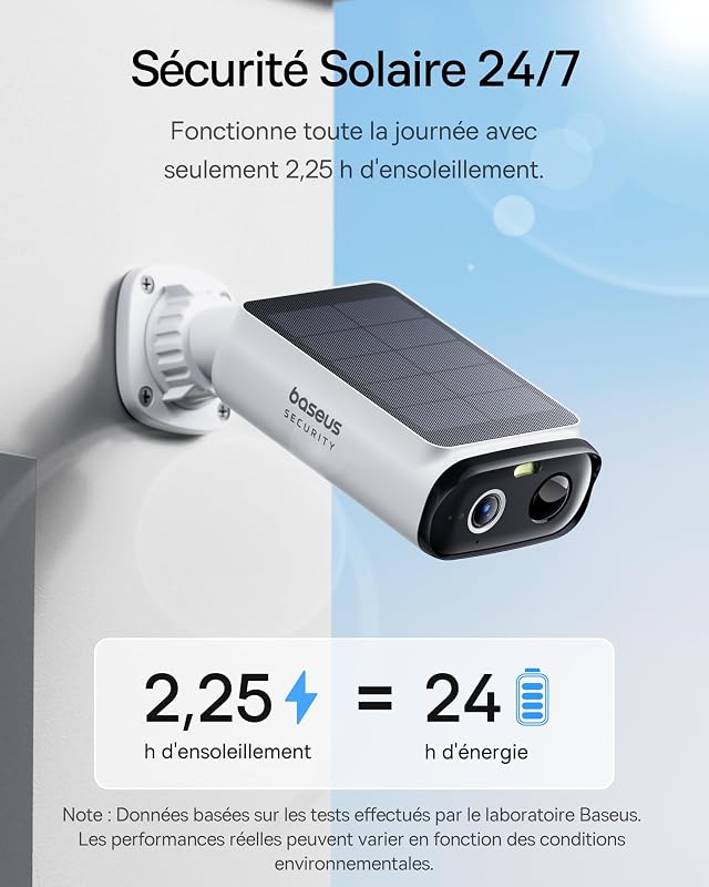 Security S1 Lite Solocam Caméra Surveillance WiFi Extérieur sans Fil