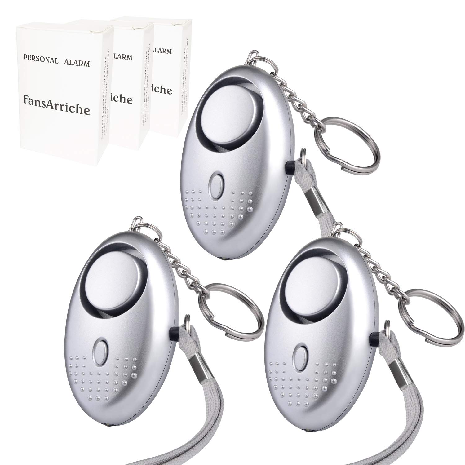 FansArriche Safe Sound Personal Alarm Keychain Personal Protection