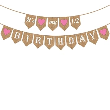 Party Propz Girl S It Is My 1 2 Birthday Banner For Decoration