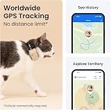Tractive Smart Cat Tracker Mini | Real-Time GPS | Safety Collar Brown view 2