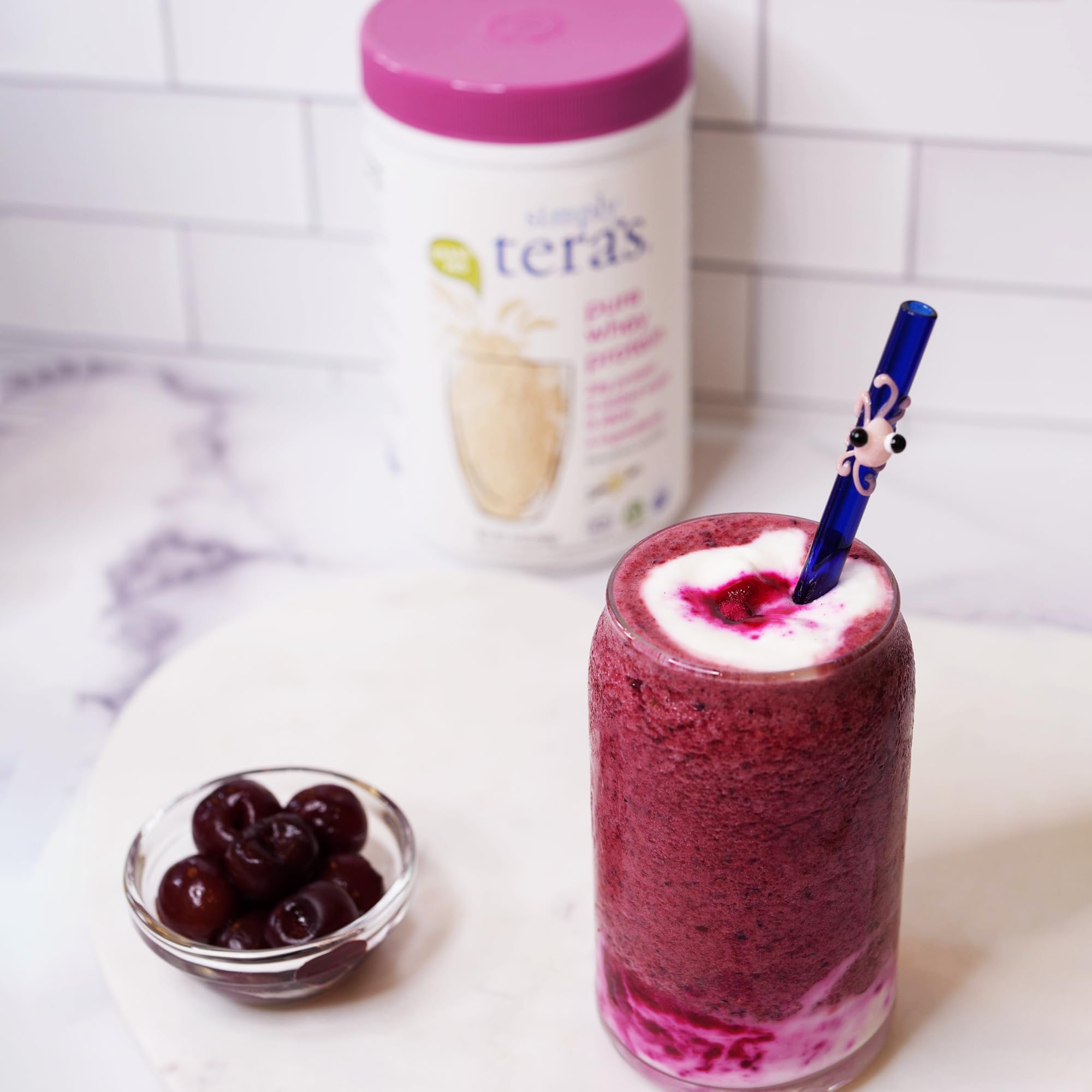 Simply tera's Pure Whey Protein Powder - Grass Fed Vanilla Whey Protein Powder, Clean, Made Without Artificial Sweeteners, Non-GMO, Kosher, rBGH-Free, Soy-Free - 24 Oz