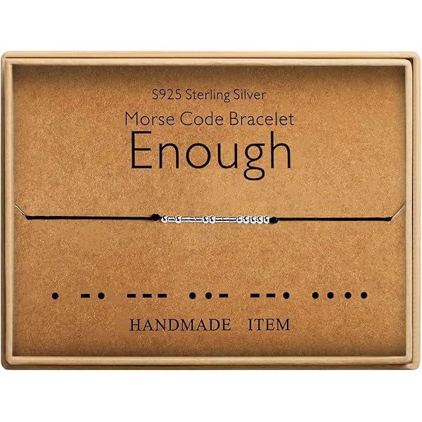 Amazon.com: KGBNCIE Morse Code Bracelets for Women S925